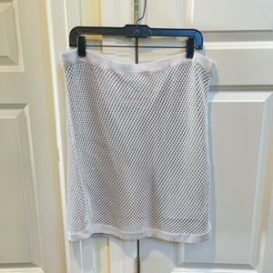 Adam Lippes Light Gray Knit Short Skirt
